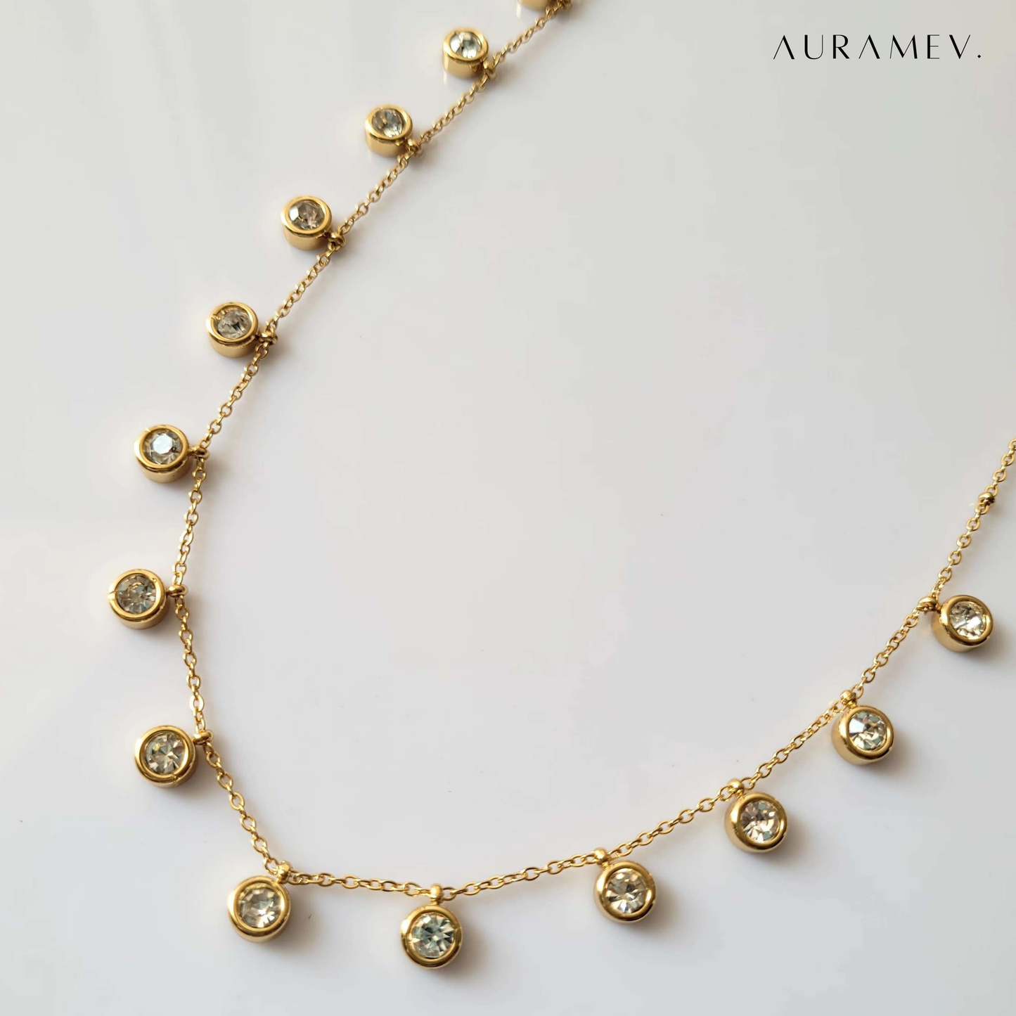 Golden Dew Drop Necklace