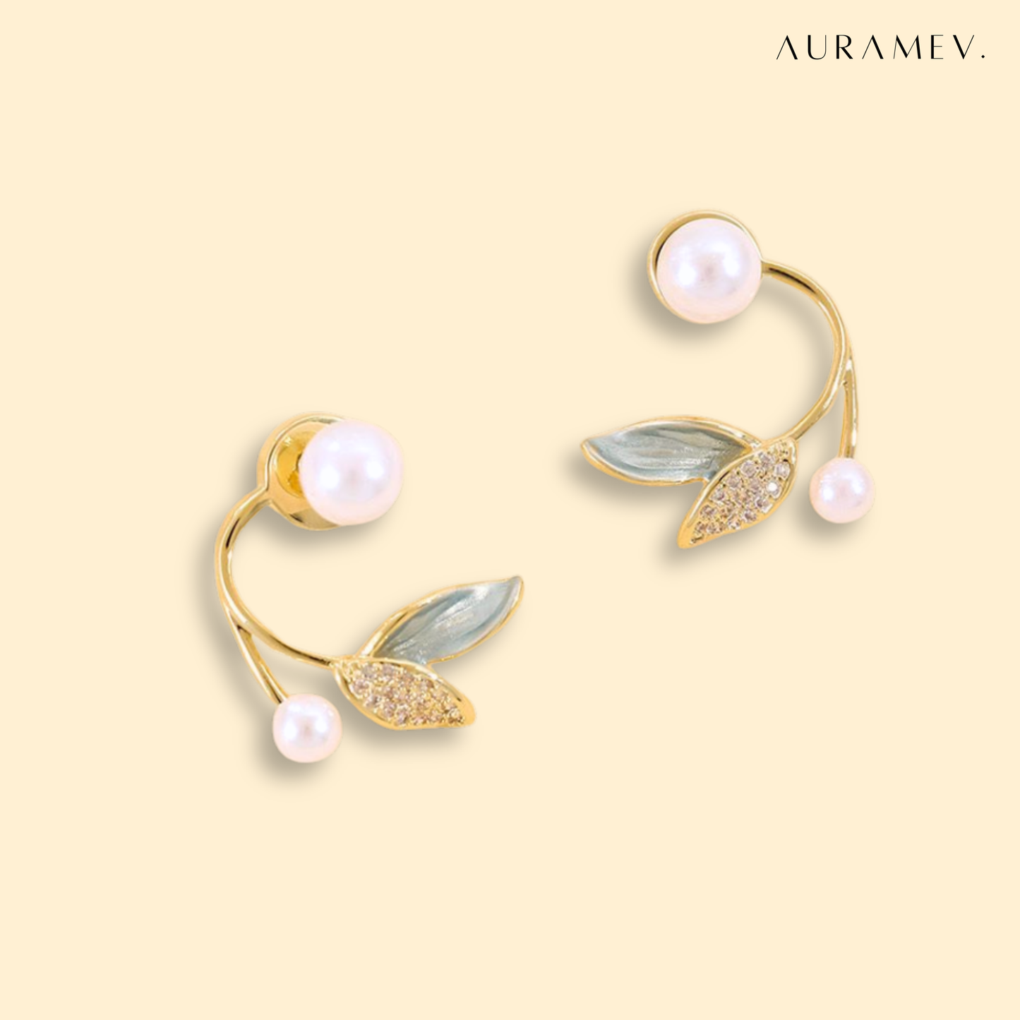 Removable Leaf Earrings