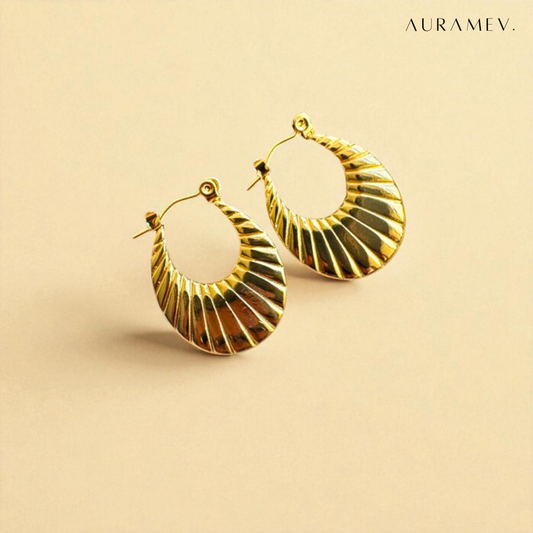 Sunray Twist Hoop Earrings