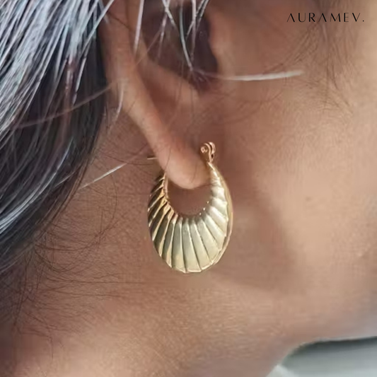 Sunray Twist Hoop Earrings