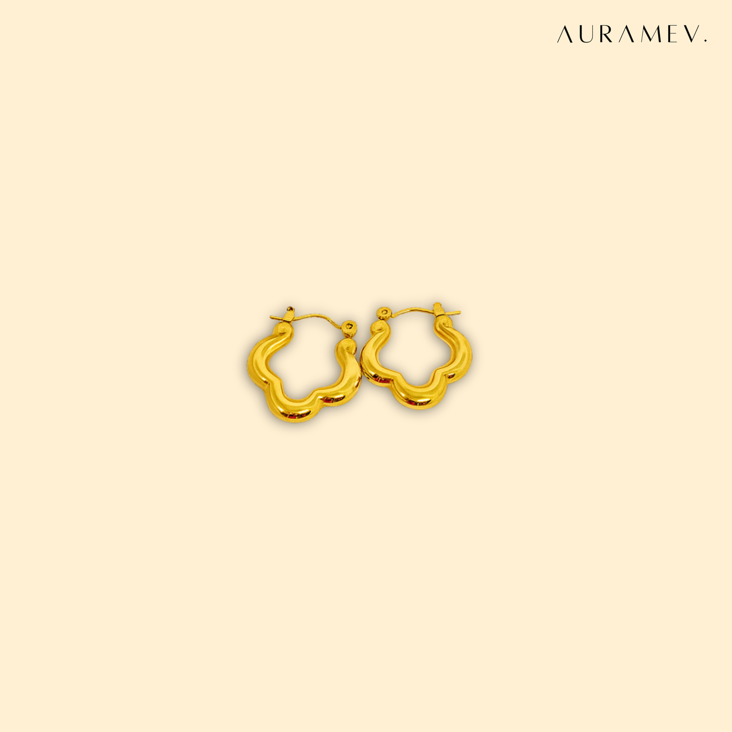 Cloud Curve Hoop Earrings