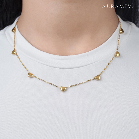 Mini Hearts Necklace