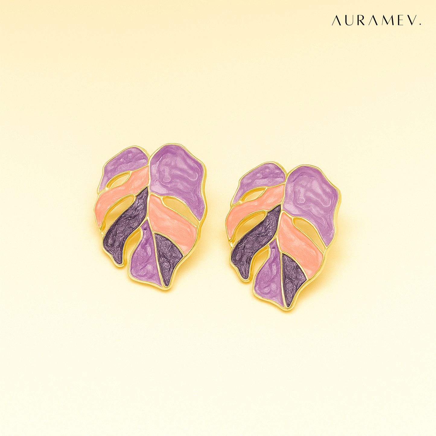 Monstera Leaf Luxe Earrings